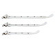Polished Chrome Pear Drop Casement Stay