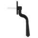 Black Teardrop Espagnolette Casement Fastener