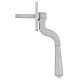 Satin Chrome Teardrop Espagnolette Casement Fastener