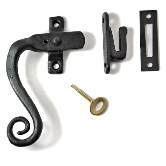 Kirkpatrick 6063 Lockable Casement Fastener - Forged Matt Finish