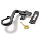 Kirkpatrick 6062 Lockable Casement Fastener - Forged Matt Finish