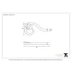 Blacksmith Pewter Patina Leaf Curtain Finial