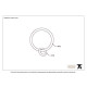 Blacksmith Pewter Patina Curtain Ring