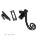 Black Lockable Monkeytail Casement Fastener