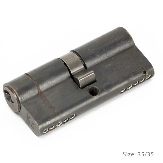 Double Euro Cylinder Lock - Aged Bronze Finish