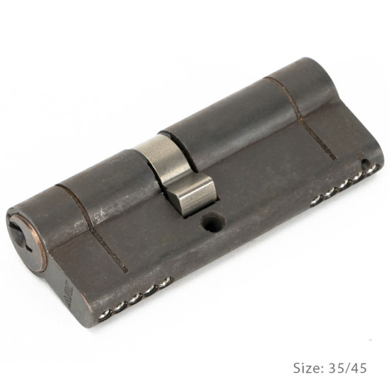 Double Euro Cylinder Lock - Aged Bronze Finish