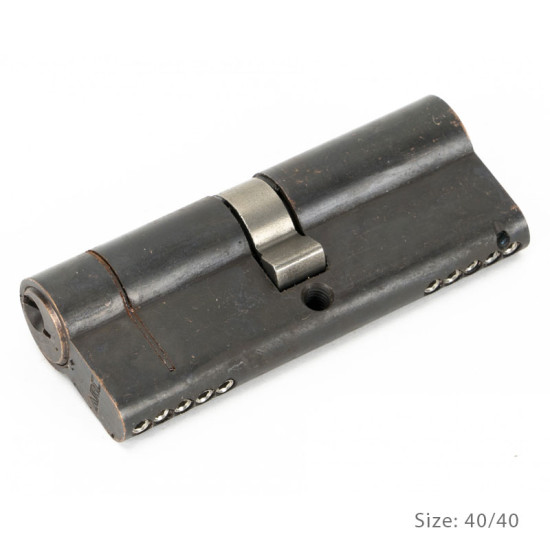 Double Euro Cylinder Lock - Aged Bronze Finish