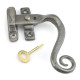 Kirkpatrick A6063 Lockable Casement Fastener - Argent Finish