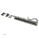 Blacksmith Pewter Patina Shepherds Crook Universal Bolt