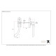 Black Slim Peardrop Espagnolette Casement Fastener
