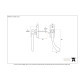 Black Slim Peardrop Espagnolette Casement Fastener