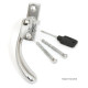 Polished Chrome Slim Peardrop Espagnolette Casement Fastener