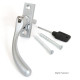 Satin Chrome Slim Peardrop Espagnolette Casement Fastener