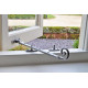 Kirkpatrick 1180 Monkey Tail Casement Stay - Pewter Finish