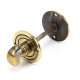 Aged Brass Round Bathroom Thumbturn