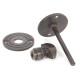 Aged Bronze Round Bathroom Thumbturn