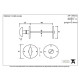Traditional Blacksmith Rustic Bathroom Thumbturn