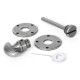 Blacksmith Pewter Patina Rustic Bathroom Thumbturn