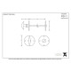 Blacksmith Pewter Patina Rustic Bathroom Thumbturn