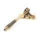 Locking Reeded Casement Fastener - Aged Brass