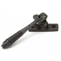 Locking Reeded Casement Fastener - Aged Bronze