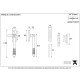 Locking Reeded Casement Fastener - Aged Bronze
