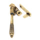 Night Vent Locking Reeded Casement Fastener - Aged Brass