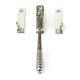 Night Vent Locking Reeded Casement Fastener - Polished Nickel