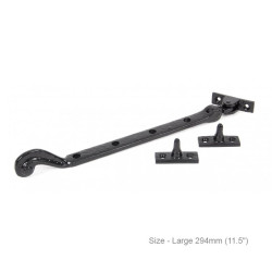 Black Rosehead Casement Stay