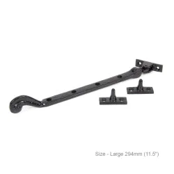 Black Rosehead Casement Stay