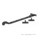 Black Rosehead Casement Stay