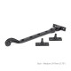 Black Rosehead Casement Stay