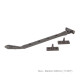 Aged Bronze Reeded Casement Stay