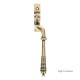 Reeded Espagnolette Casement Fastener - Aged Brass