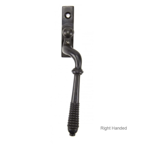 Reeded Espagnolette Casement Fastener - Aged Bronze