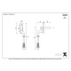 Reeded Espagnolette Casement Fastener - Aged Bronze