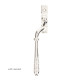 Reeded Espagnolette Casement Fastener - Polished Nickel