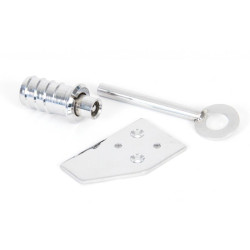 Polished Chrome Key Flush Stop For a Sash Window