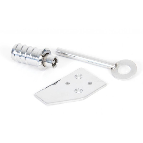 Polished Chrome Key Flush Stop For a Sash Window