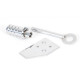 Polished Chrome Key Flush Stop For a Sash Window
