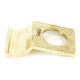 Rustic Cylinder Latch Cover - Polished Brass
