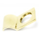 Rustic Cylinder Latch Cover - Polished Brass