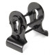 Traditional Blacksmith Euro Door Pull with Back-To-Back Fixings