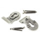 Blacksmith Pewter Patina Euro Door Pull with Back-To-Back Fixings