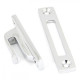Locking Reeded Casement Fastener - Polished Chrome