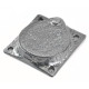Kirkpatrick 1498 Normandy Swing Cylinder Latch Cover - Pewter Finish