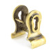 Period Euro Door Pull with Back-To-Back Fixings - Aged Brass