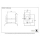 Period Euro Door Pull with Back-To-Back Fixings - Polished Nickel