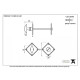 Blacksmith External Beeswax Diamond Bathroom Thumbturn