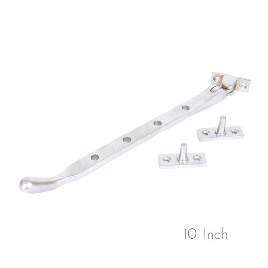 Satin Chrome Pear Drop Casement Stay